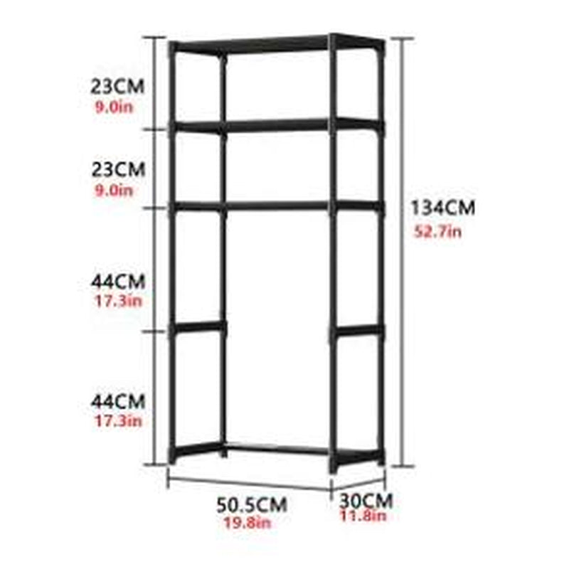 Garvee 3-Tier Freestanding Over-The-Toilet Storage Shelf, No-Drilling Bathroom Organizer for Bathroom, Laundry, Room Storage