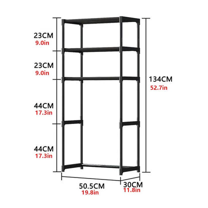 Garvee 3-Tier Freestanding Over-The-Toilet Storage Shelf, No-Drilling Bathroom Organizer for Bathroom, Laundry, Room Storage